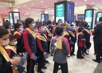 الشركة المنظمة لمعرض كايرو اى سى تى تنظم جولات لطلاب المدارس داخل الأجنحة