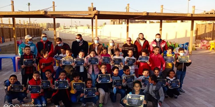 شاهد تكريم أشبال سباحين العبور مواليد 2011 | صور