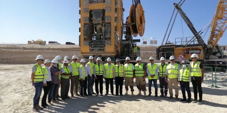 انطلاق الأعمال التحضيرية في موقع حفرة الأساسات لمباني بمحطة الضبعة النووية