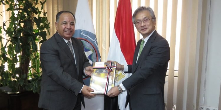 وزير المالية.. فى لقائه بالسفير اليابانى الجديد بالقاهرة