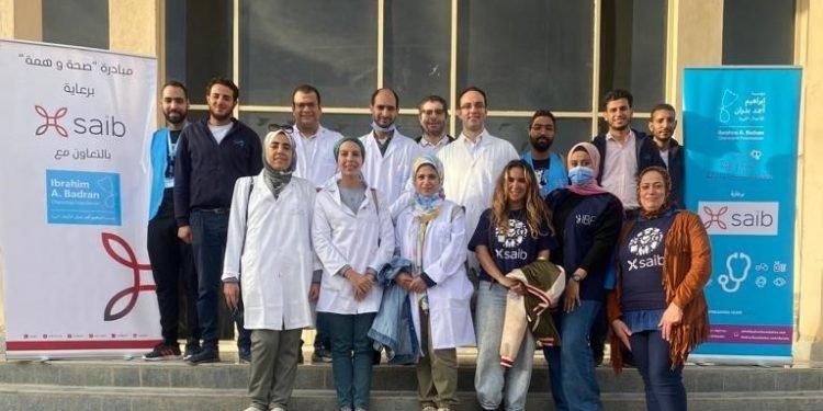 إنطلاق قافلة جديدة من قوافل بنك saib “صحة وهمة” بالتعاون مع مؤسسة إبراهيم بدران