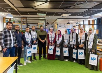 وفد فلسطيني يزور مبادرة رواد النيل للإستفادة من تجربتها في دعم رواد الأعمال