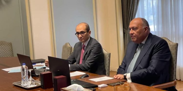 شكري رئيس مؤتمر COP27 يُشارك في الاجتماع الوزاري الافتراضي لمنتدى الاقتصادات الكبرى حول الطاقة والمناخ