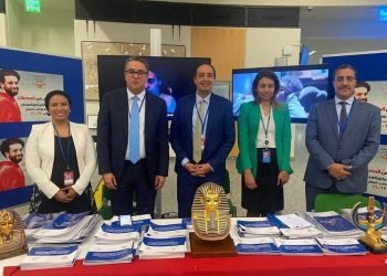 المدير التنفيذي للأمم المتحدة تتفقد معرض صندوق مكافحة الإدمان خلال فعاليات الدورة 66 لاجتماعات لجنة مكافحة المخدرات بالأمم المتحدة