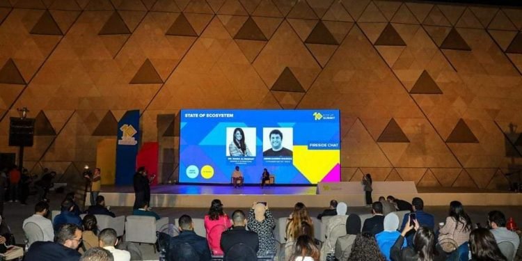 رانيا المشاط وزيرة التعاون الدولي خلال كلمتها بالدورة العاشرة من “قمة رايز أب 2023” للشركات الناشئة