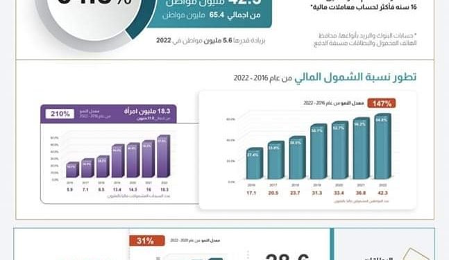 البنك المركزي المصري يعلن مؤشرات الشمول المالي الرئيسية لعام 2022