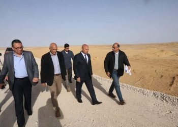 وزير النقل يتفقد الخط الأول للقطار الكهربائي السريع السخنة في المسافة من محطة العاصمة وحتى محطة السخنة