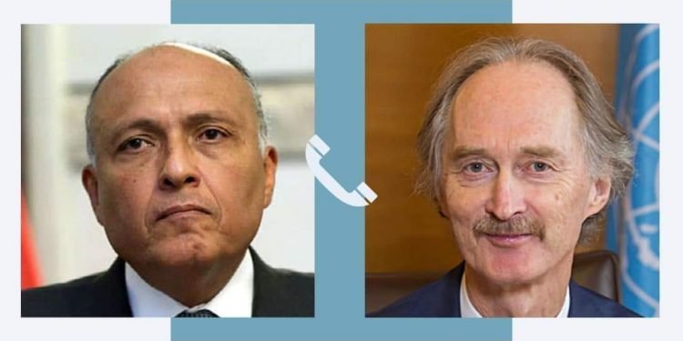 وزير الخارجية يجري اتصالاً هاتفياً بمبعوث الأمم المتحدة الخاص إلى سوريا