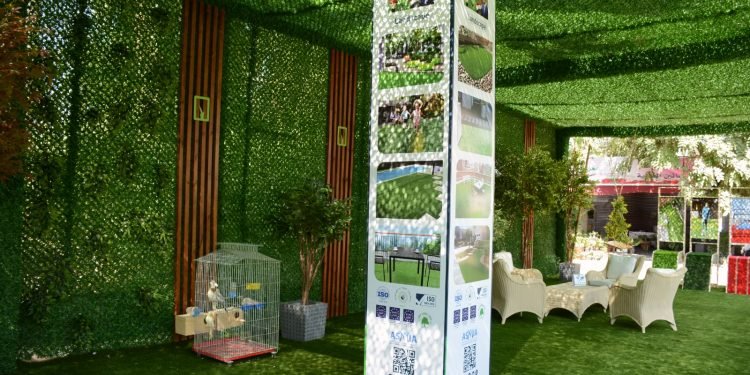 بالصور.. سكور جراس تشارك في معرض الزهور للمرة التاسعة على التوالي