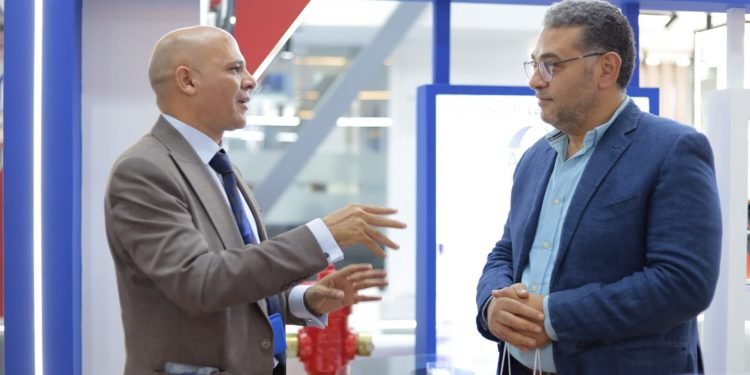 الدولية لصهر المعادن تشارك في المعرض السنوي للصناعة بأكبر محبس مياه في مصر