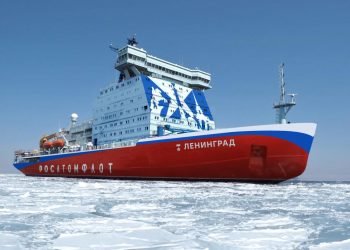 وضع حجر الأساس لكاسحة الجليد النووية الخامسة من المشروع 22220