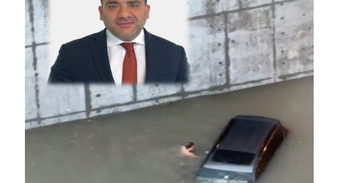 مدير ببنك مصر فرع الإمارات ينقذ عائلة من الغرق في موجة الطقس الشئ بالامارات / فيديو