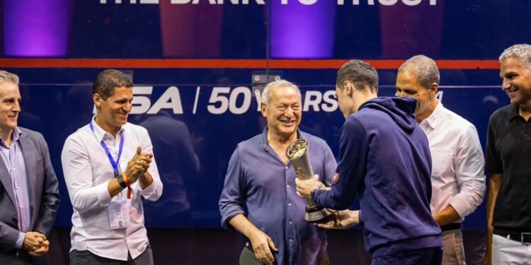 فوز علي فرج ونوران جوهر ببطولة الجونة الدولية للاسكواش البلاتينية للرجال والسيدات 2024 PSA في نسختها الثانية عشر