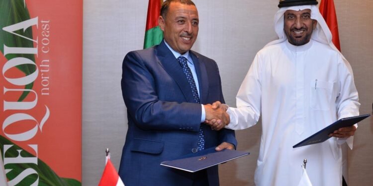 شراكة مصريه إماراتية بين عدن للتطوير العقاري ورجل الأعمال الإماراتي احمد المنصوري بمشروع SEQUOIA بالساحل الشمالي بحجم استثمارات يتخطي ال 3 مليار جنيه