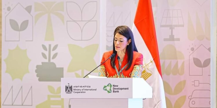 وزيرة التعاون الدولي في كلمتها الافتتاحية بالملتقى الأول لبنك التنمية الجديد في مصر