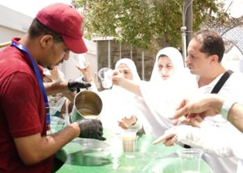 خدمات متميزة بمخيمات المطوف علاء محضر في مشعر منى
