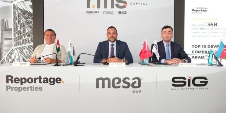 MESA HOLDING, REPORTAGE PROPERTIES AND SABAH INVESTMENT GROUP SIGN NEW AND STRONG COOPERATION IN REAL ESTATE RMS