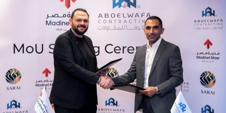 Madinet Masr Signs MoU with Aboelwafa for Contracting & Real Estate Investment to Carry Out Construction Work at ‘Sarai’ with EGP 1 Billion