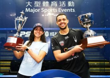 بطلا بالم هيلز مصطفى عسل ونوران جوهر يتوجان ببطولة هونج كونج المفتوحة للاسكواش
