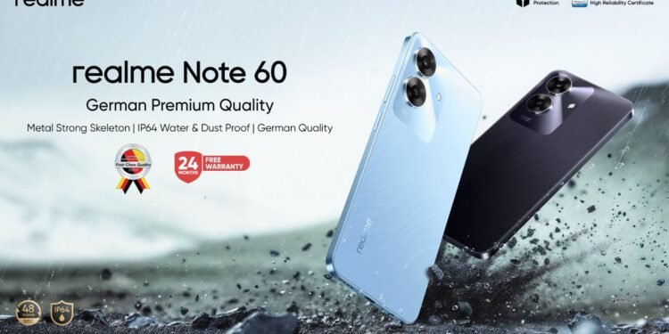 *ريلمي تطلق هاتف realme Note 60 في مصر الأكثر حماية في فئته السعرية