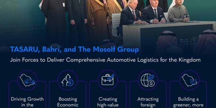 “تسارُع” تتعاون مع “البحري للخدمات اللوجستية” ومجموعة “موزولف” لتقديم خدمات لوجستية شاملة لقطاع السيارات والتنقل في المملكة