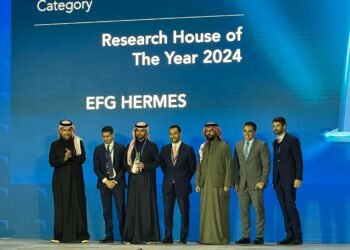 إي إف چي هيرميس” تحصد الجائزة الذهبية كأفضل دار للبحوث في السعودية من قبل تداول السعودية