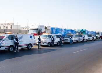 الجود الخيرية تطلق القافلة العاشرة للمساعدات الإنسانية إلى غزة