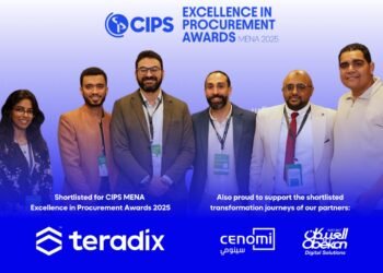 “تيرادكس” أول شركة تكنولوجيا مصرية تتأهل للقائمة القصيرة لجوائز CIPS للتميز في المشتريات