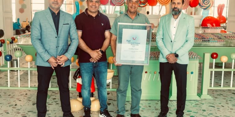 ألف ليلة وليلة – نيفرلاند” بالغردقة يتوّج بجائزة “TUI Quality Hotel” لعام 2025