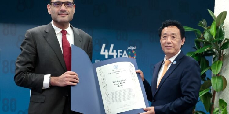Egyptian Food Bank Recognized as the First Egyptian Development Organization to Receive the FAO Award for Its Leadership in Advancing Food Security