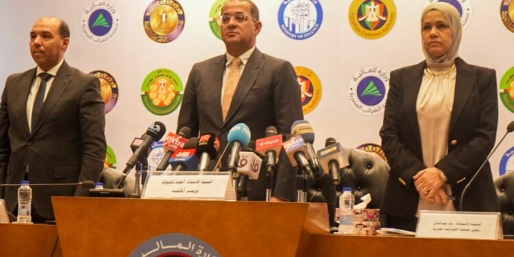 وزير المالية.. فى مؤتمر صحفى:     النشاط الاقتصادي يتحسن.. والقطاع الخاص استحوذ على ٦٠٪ من الاستثمارات