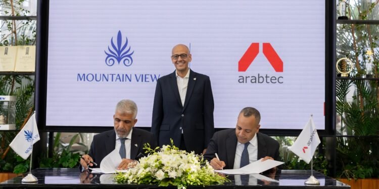 شراكة بين ماونتن ڤيو و أرابتك بقيمة 5 مليارات جنيه لتسريع الأعمال بمشروع ALIVA