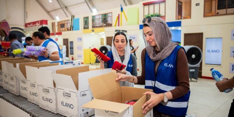 Elano Water Participates in the Third Edition of Madrasset El Saada with a 30,000-School-Supplies-Carton Initiative
