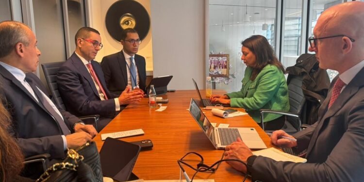 وزير الاستثمار والتجارة الخارجية يلتقي مسؤولي “فيتش” في واشنطن الاجتماع يناقش جهود الحكومة لتعزيز الجدارة الائتمانية وتحسين التصنيف السيادي للدولة