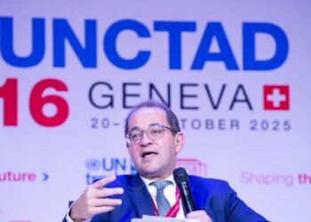 كجوك بجنيف: نتطلع إلى وضع رؤية مشتركة لقيادة التحول الاقتصادى نحو تنمية أكثر عدالة 