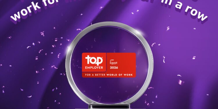 المصرية للاتصالات تفوز بجائزة أفضل بيئة عمل”Top Employer” لعام 2026