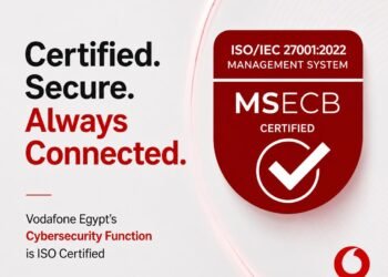 Vodafone  Egypt strengthens security for 55 million customers with Company-Wide ISO/IEC 27001 Certification 