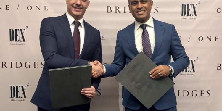 وان أوف وان توقع شراكة مع ديكس سكويردDex Squared Hospitality لأختيار علامة فندقية عالمية في مشروع Bridges 