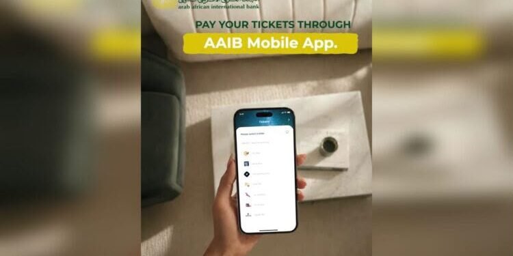 البنك العربى الافريقى الدولى يتيح سداد تذاكر الطيران عبر تطبيق AAIB Mobile