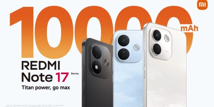 “شاومي” تطلق سلسلة REDMI Note 17 Series في مصر ببطارية تصل سعتها إلى 10,000 مللي أمبير وتقنيات متطورة للشحن السريع والمتانة